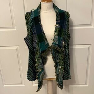 Chic Multicolor Patchwork Vest